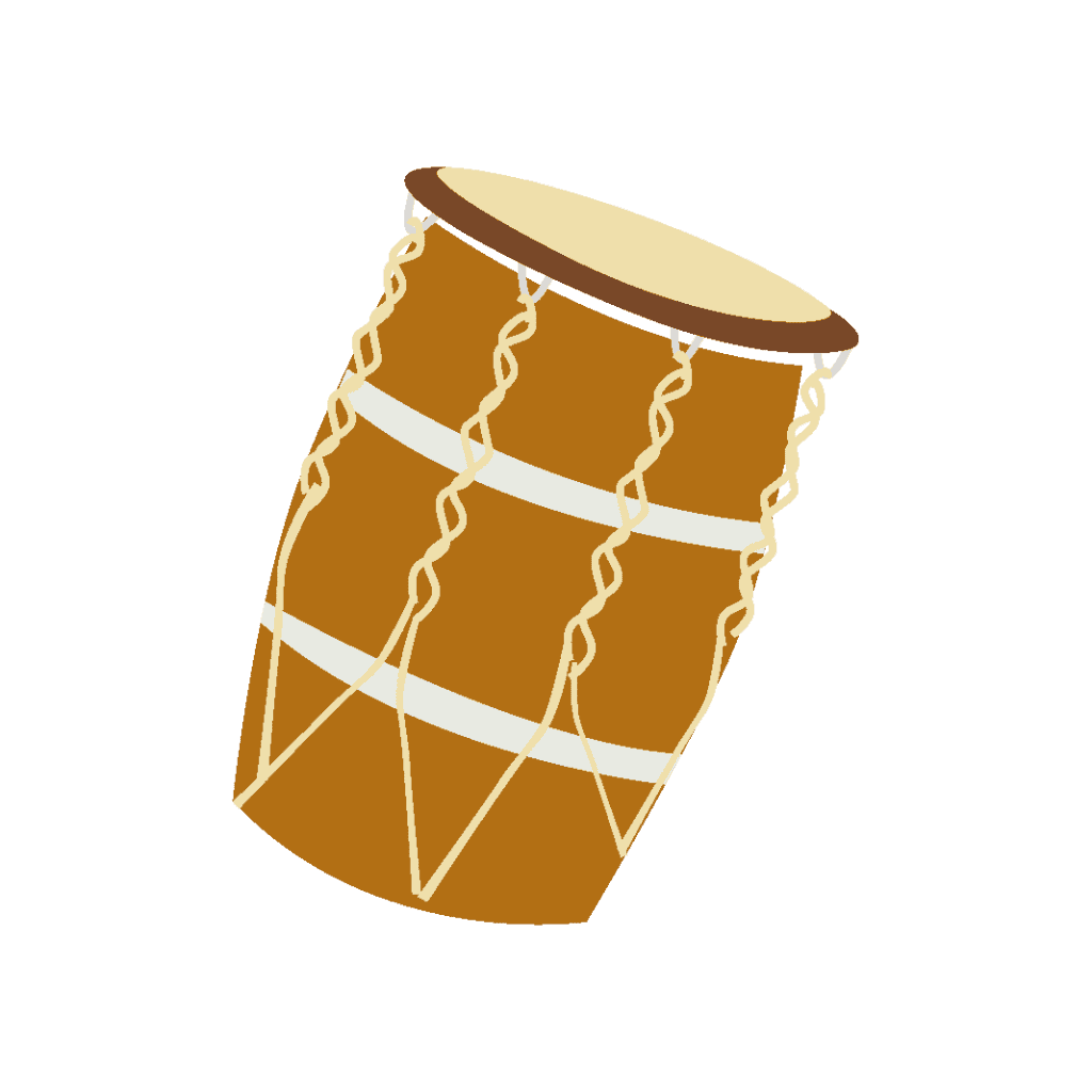 Icône de Ka (tambour, symbole de culture du logo Discover Caraibes