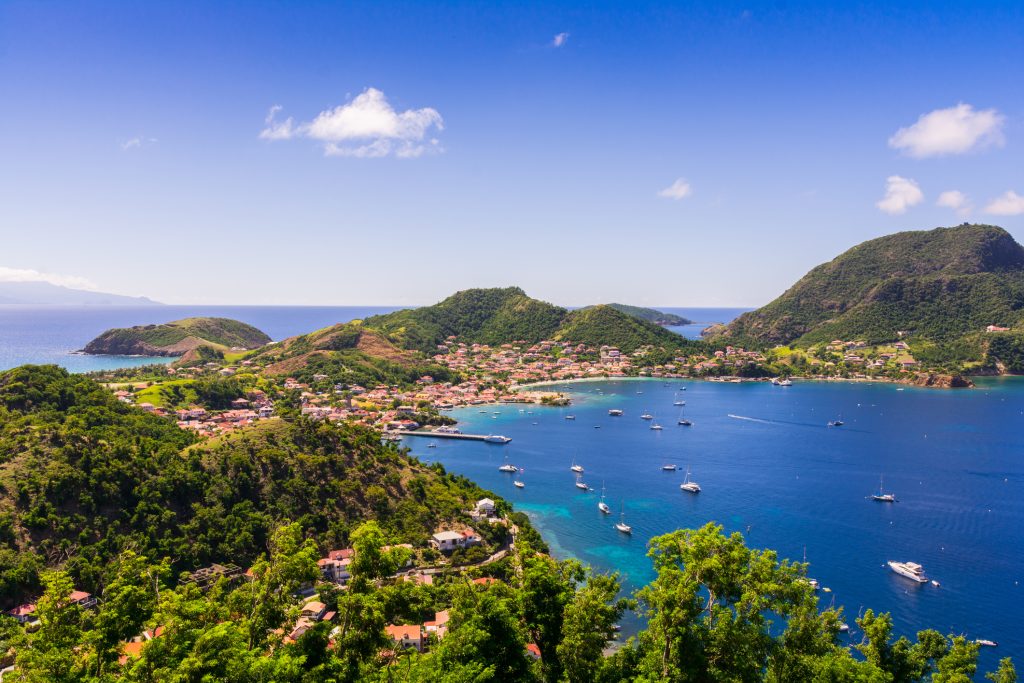 View of Terre-de-Haut from Napoleon fortress, Terre-de-Haut, Guadeloupe