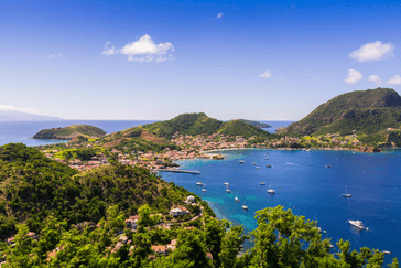 Terre-de-Haut depuis le morne Chameau, Les Saintes, GUadeloupe